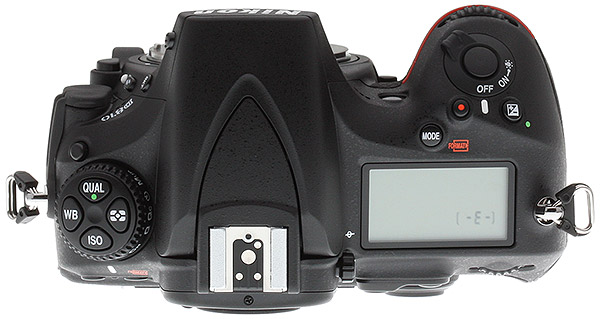 Nikon D810 Review -- Top view