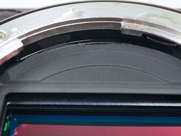 Nikon Z7 Review -- Extreme close-up of lens mount.