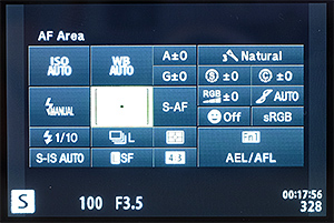 Olympus E-M10 II Review - menus