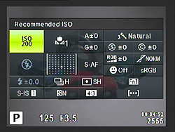 Olympus E-M10 Review -- Quick menu