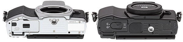 Olympus E-M10 Review - E-M10 vs E-M5 bottom view