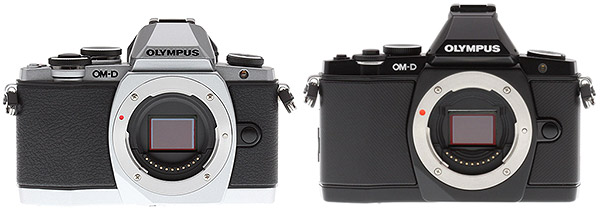 Olympus E-M10 Review - E-M10 vs E-M5 front view