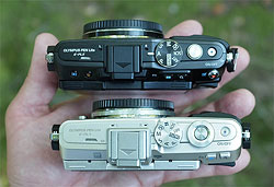 Olympus E-PL7 walkaround section illustration