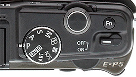 Olympus E-P5 Review - Top controls