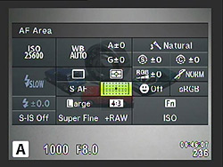Olympus E-P5 Review -- Super Control Panel