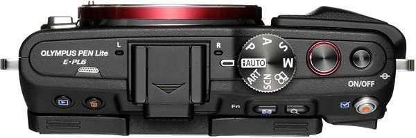 Olympus E-PL6 Review -- Top view