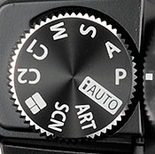 Olympus Stylus 1 Review -- mode dial