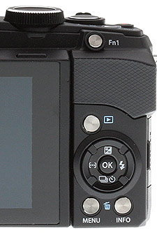 Olympus Stylus 1 - rear controls