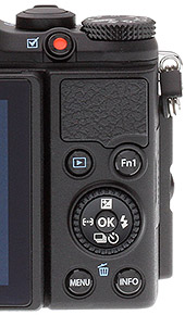 Olympus XZ-2 review: Rear controls