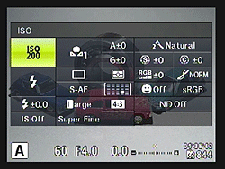 Olympus XZ-2 review: Super Control Panel