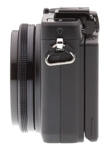 Olympus XZ-2 review: Left side view