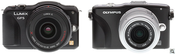 Panasonic GF5 vs EPM1 Front