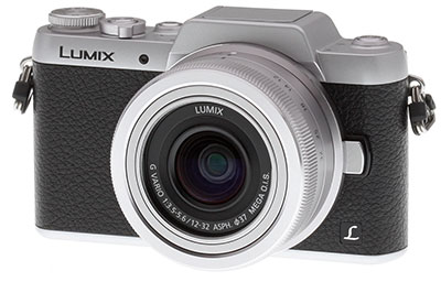 Panasonic GF7 Review -- Front three-quarter view