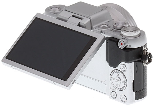 Panasonic GF7 Review -- Rear three-quarter view