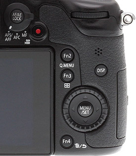 Panasonic GH3 review -- Rear deck controls