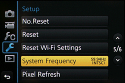 Panasonic GH4 Review - System Frequency