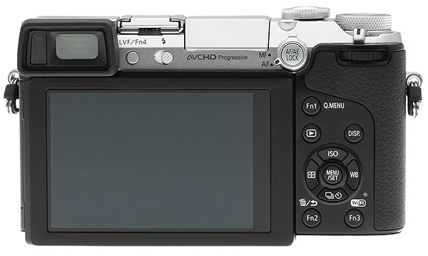Panasonic GX7 review -- Back view