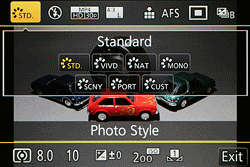 Panasonic GH3 review -- Photo Style menu