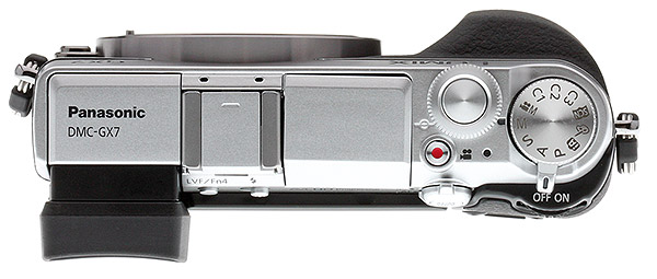 Panasonic GX7 review -- Top view