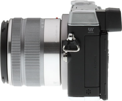 Panasonic GX7 review -- Left view