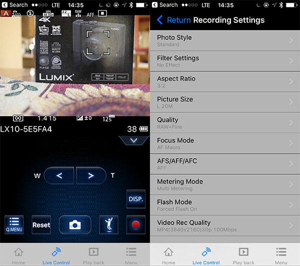 Panasonic LX10 Review: Field Test -- Wireless Application