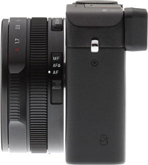 Panasonic LX100 review -- Left view