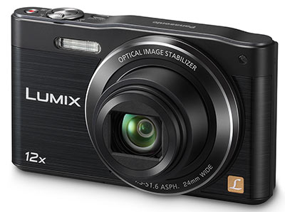 Panasonic SZ8 review - front quarter view