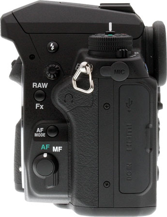 Pentax K-3 review -- Left view
