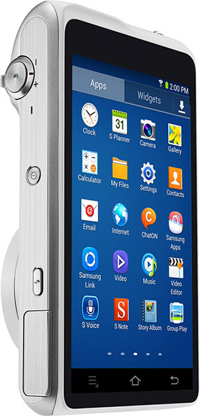 Samsung Galaxy Camera 2 Review -- Rear view in portrait orientation