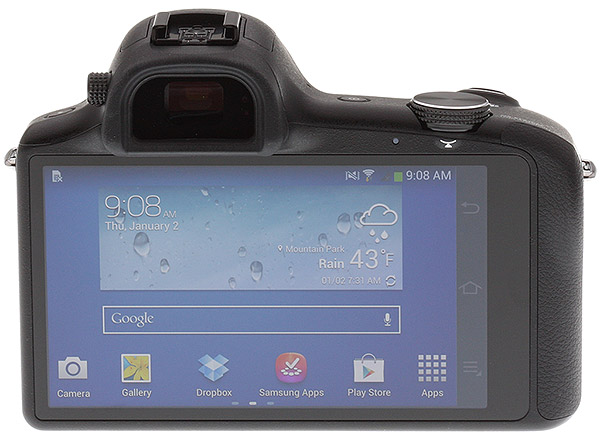 Samsung Galaxy NX Review -- rear view