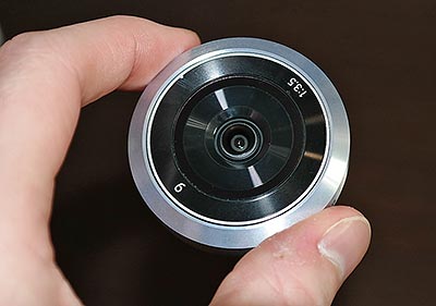 Samsung NX Mini Review -- 9mm lens in hand