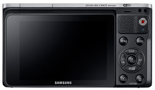 Samsung NX Mini Review -- rear view without lens