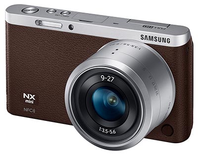 Samsung NX Mini Review -- 3/4 front left view