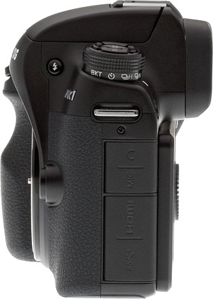 Samsung NX1 review -- left view