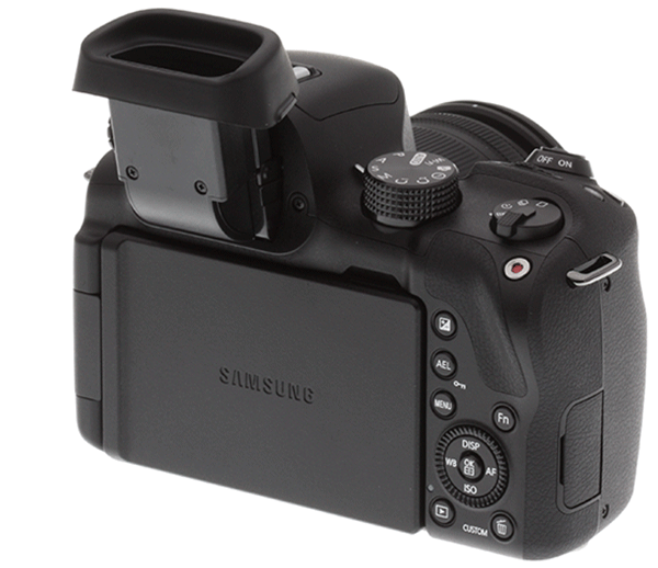 Samsung NX30 Review -- EVF tilting