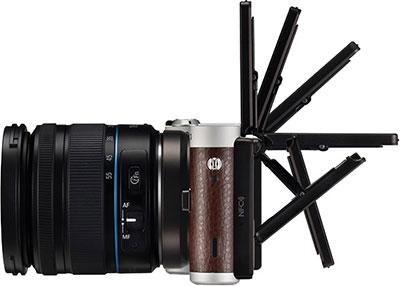Samsung NX300 Review -- Samsung NX300M side view