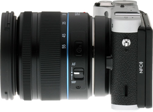 Samsung NX300 review -- Left view