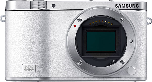 Samsung NX3000 Review -- Front view without lens
