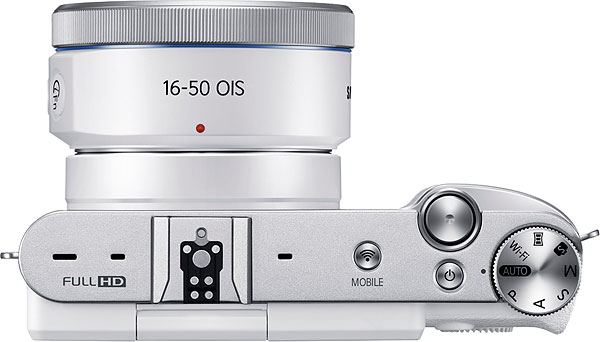 Samsung NX3000 Review -- Top view