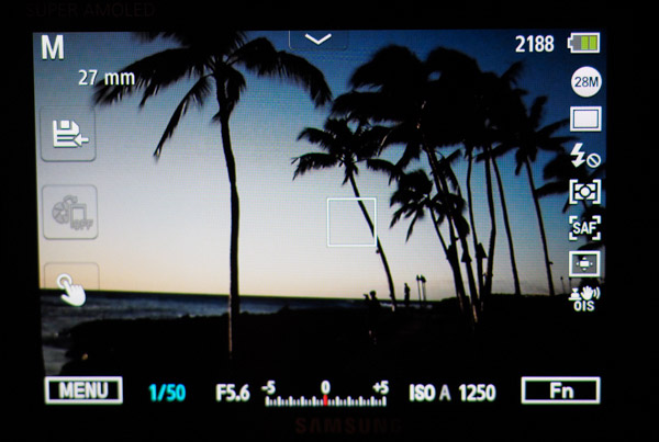 Samsung NX500 Review -- Screenshot Image
