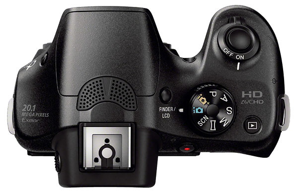 Sony A3000 Review -- Top view