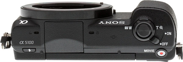 Sony A5100 Review -- top view