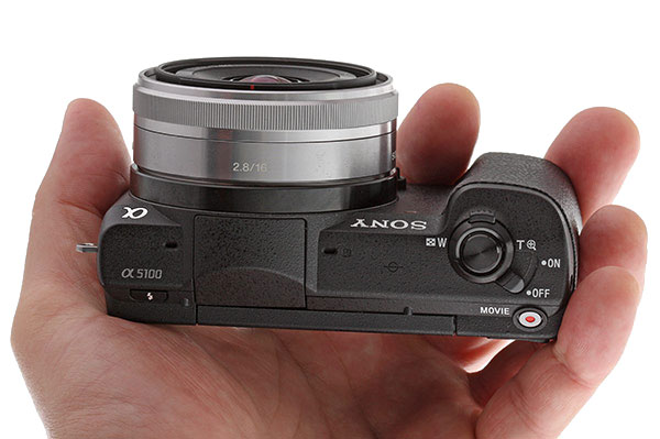 Sony A5100 Review - Top view