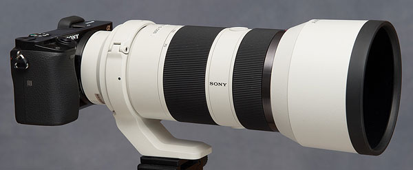 Sony A6000 Review --  70-200mm f/4 lens mounted on A6000