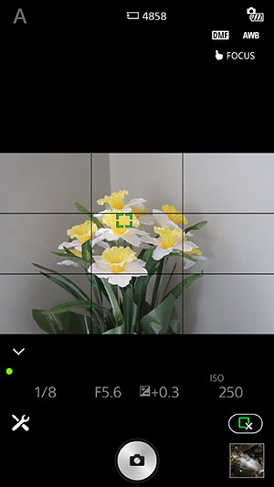 Sony A6300 Review: Field Test -- Wireless App Screenshot