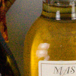 100% crop from Sony A7 II test image taken at ISO 6400