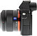 Front side of Sony A7 digital camera