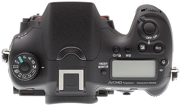 Sony A77 II Review -- Top view