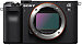 Front side of Sony A7C digital camera
