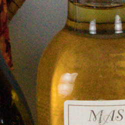 100% crop from Sony A7R II test image taken at ISO 6400
